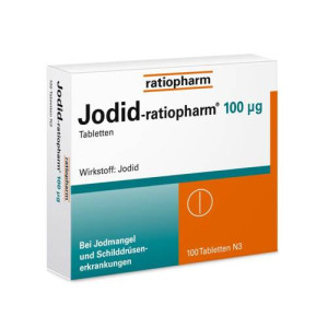 Produktbild von JODID-ratiopharm 100 &mu;g Tabletten