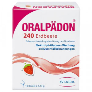 Produktbild von ORALP&Auml;DON 240 Erdbeere Btl. Pulver